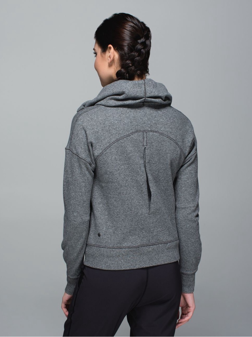 Lululemon Hug It Out Jacket Heathered Speckled Black Size 12 Women’s Grey - Picture 3 of 16